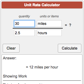 hours to mileage calculator